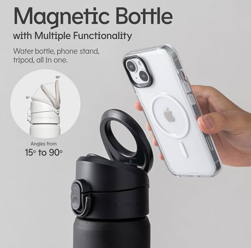 Water Bottle with MagSafe Phone Holder